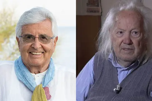 Erich Innerebner ist am 8. Jänner, Robert Scherer am 11. Jänner verstorben. Südtiroler verliert damit laut Kulturlandesrat Philipp Achammer zwei Persönlichkeiten, die Südtirols Kunst- und Kulturlandschaft mitgeprägt haben. (Collage: LPA)