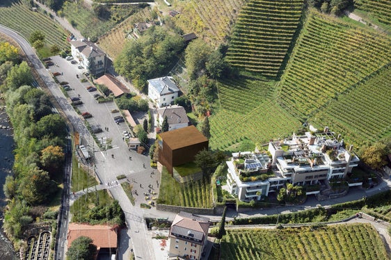 Ecco come sarà la nuova stazione a valle della funivia di San Genesio. Il contratto con la società funiviaria Leitner è stato firmato il 30 dicembre. (Foto: USP)
