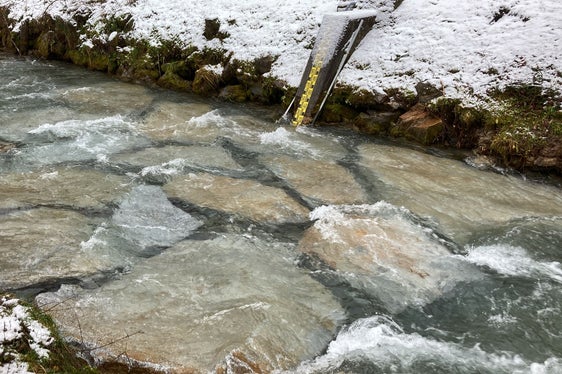 I lavori effettuati lungo la Stazione di misurazione di Longega (Foto: Ufficio Bacini montani Est)