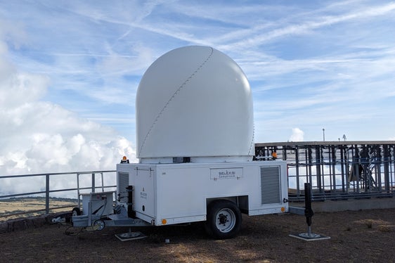 Radar per precipitazioni in banda X sul Corno del Renon. (Foto: USP/Ufficio meteorologia e prevenzione valanghe/Günther Geier)