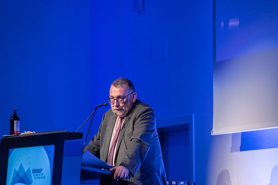 Der französische Staatssekretär für ländliche Angelegenheiten, Joël Giraud, erklärte sich als leidenschaftlicher Anhänger der Eusalp. (Foto: LPA/Ivo Corrà)