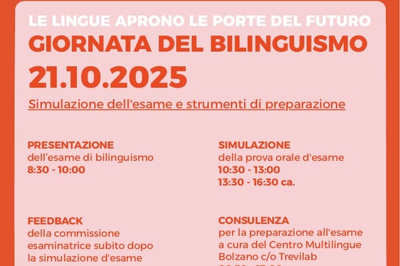 Gli esercizi sono organizzati per livello e possono essere svolti in tedesco o in italiano. Subito dopo, la commissione d'esame fornisce un feedback che fornisce preziosi suggerimenti per l'esame vero e proprio. (Fonte: Servizio esami di bi- e trilinguismo)