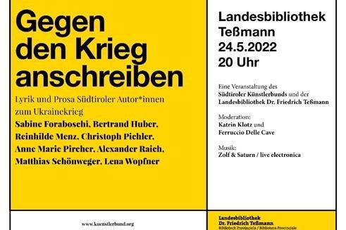 Der Flyer zur Ukraine-Veranstaltung in der Teßmann