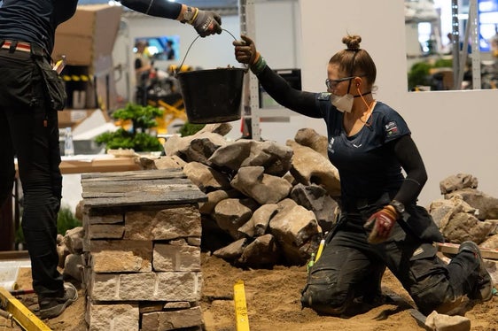 WorldSkills 2026: Teamarbeit im Bewerb Landscape Gardening (Foto: LPA/Fachschule Laimburg)