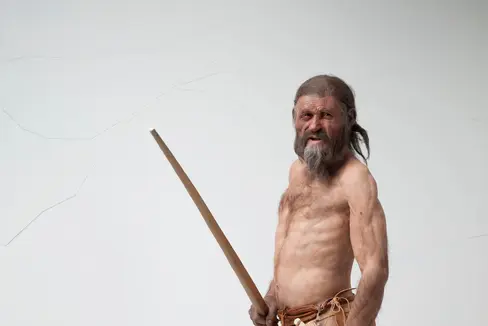 Bei dem Online-Spiel Ötzit!geht es darum, dem Mann aus dem Eis, dem Ötzi, dabei zu helfen, die Alpen auf der Suche nach einem ruhigen Ort zu überqueren und dabei vor Wildtieren und Gefahren zu schützen. (Foto: LPA/Archäologiemuseum/Ochsenreiter)