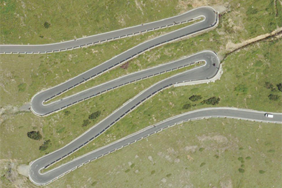 I tornanti dello Stelvio (Foto: Geobrowser Maps)