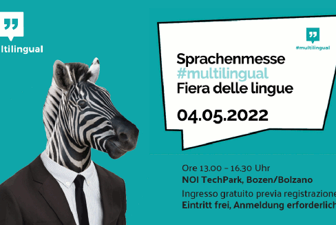 Il 4 maggio al Noi Tech Park a Bolzano prima edizione della Fiera dedicata all'apprendimento linguistico. (Foto: ASP)