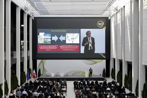 Auftakt der Nachhaltigkeitstage 2022 in der Messe Bozen: Weiterer Baustein auf dem Weg Südtirols Richtung Nachhaltigkeit. (Foto: LPA/Luca Guadagnini)