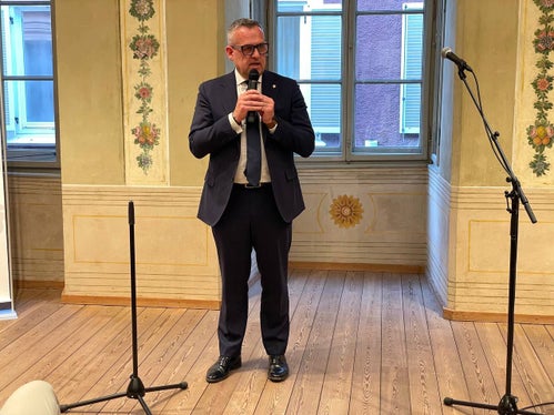 Die rund 4,8 Millionen Euro für den Ankauf des Hallerhauses in der Meraner Laubengasse seien gut investiert, ist Vermögenslandesrat Christian Bianchi überzeugt. (Foto: LPA/Gianluca Crocco)