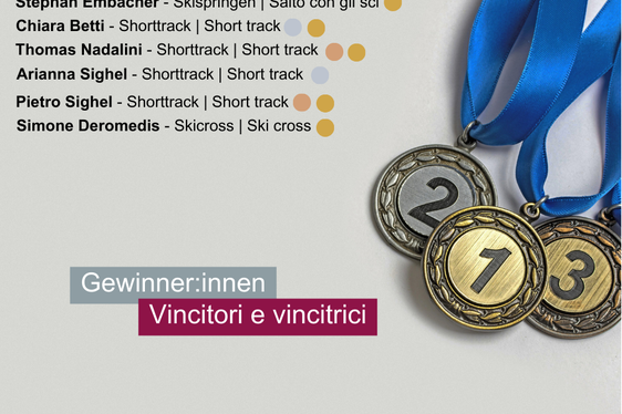 I medagliati e medagliate dell’Euregio alle Olimpiadi Milano-Cortina 2026 - 2/2 (Fonte: Euregio/Olympics.com)