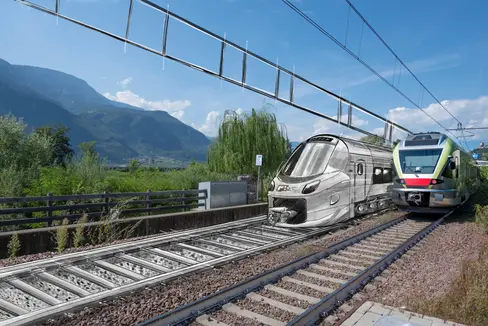 Mit einem Direktzug kann die Strecke zwischen Bozen und Meran laut STA nach dem Ausbau in 26 Minuten zurückgelegt werden. Heute sind es 38 Minuten. (Foto: LPA/Mobilitätsressort)