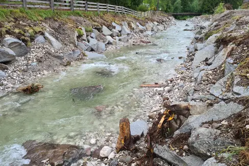 In fase di completamento i lavori dei Bacini montani lungo il corso medio del rio di Sesto (Foto: ASP/Ufficio sistemazione bacini montani Est)