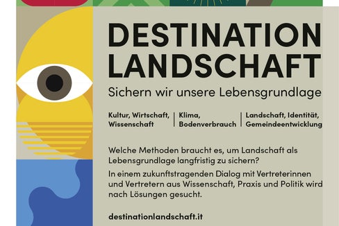 In einer Pressekonferenz am 22. März stellt Landesrätin Maria Hochgruber Kuenzer die internationale Fachtagung Destination Landschaft im NOI Techpark in Bozen vor. (Foto: LPA)