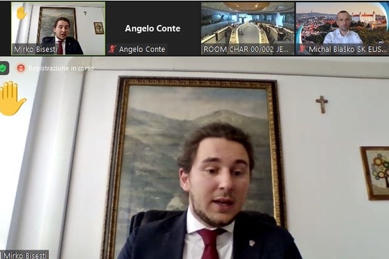 L'assessore Mirko Bisesti nel corso del suo intervento odierno (Foto: Ufficio stampa di Trento)