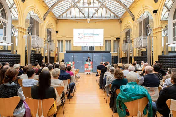 I partecipanti riuniti a Palazzo Widmann per il quindicesimo anniversario del progetto. (Foto: USP/Lucia Rose Buffa).