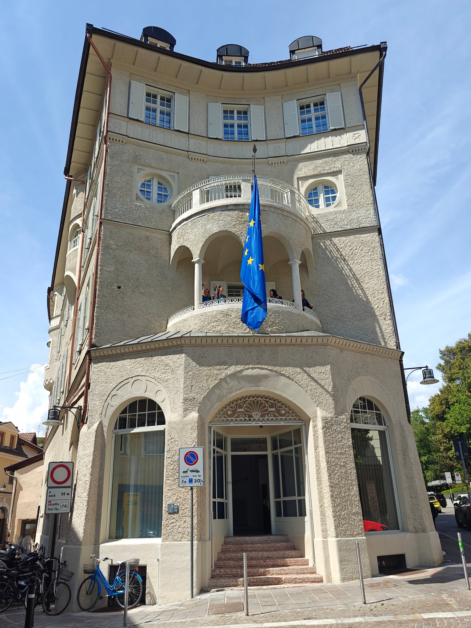 Das neu renovierte Haus Europa in der Gerbergasse 69 in Bozen. (Foto: LPA/Ursula Pirchstaller)