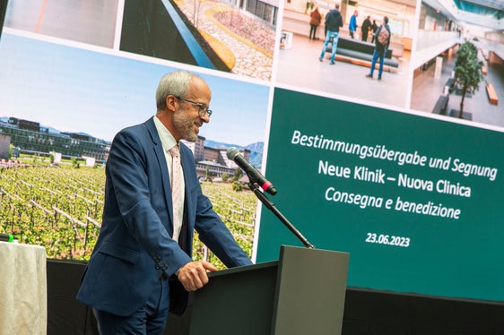 I direttore generale dell'Azienda sanitaria dell'Alto Adige, Florian Zerzer (Foto: ASP/Fabio Brucculeri)