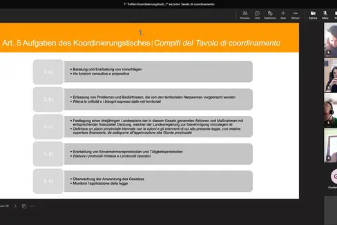 Der neu eingesetzte Koordinierungstisch zur Gewaltprävention hat heute (20. Mai) seine Tätigkeit aufgenommen. (Foto: LPA)
