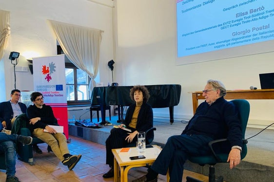 Einen Erfahrungsbericht lieferte Giorgio Postal (Foto: Euregio/Stefan Graziadei)