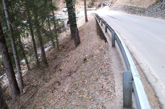 Ein Teilstück der Landesstraße 86 in der Gemeinde Laurein wird verbreitert. (Foto: LPA/Abteilung Tiefbau)