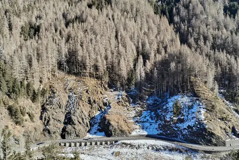 Por aumenté la segurëza fora por la strada statala SS 244 dla Val Badia á la Junta provinziala, tla sentada da en vëndres, ai 28 de novëmber aprové n ajornamënt dl proiet che reverda le toch de strada danter le km 10+000 y le km 10+500, tl raiun de Mareo. (Foto: USP/Departimënt Infrastrotöres y Mobilité)
