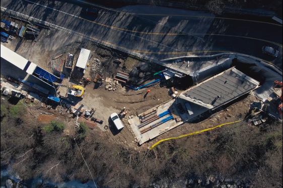 Der Einschub der Rad- und Fußgängerunterführung als Gesamtbauteil ermöglichte eine wesentliche Verkürzung der Verkehrsumleitung. (Foto: LPA/Ressort für Infrastrukturen und Mobilität)