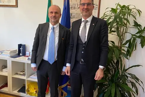 Da sinistra il ministro della Salute, Orazio Schillaci, e il presidente della Provincia autonoma di Bolzano Arno Kompatscher (Foto: ASP)