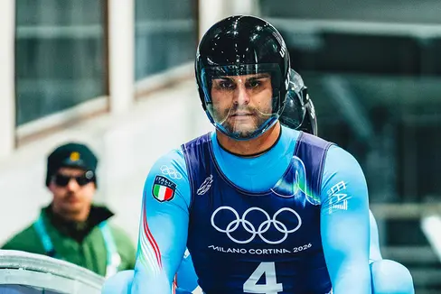 Sorgten für die zweite Goldmedaille innerhalb einer Stunde: Emanuel Rieder und Simon Kainzwaldner holten in Cortina Gold, dies ist die insgesamt sechste Medaille für Südtirols Olympionikinnen und Olympioniken. (Foto: Fisi. Das Foto darf nur im Zusammenhang mit dieser Aussendung verwendet werden.)