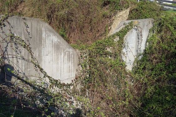 Una briglia lungo il Rio di Colpietra (Foto: ASP/Ufficio sistemazione bacini montani Sud)