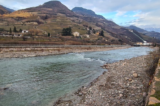 Das Landesamt für Wildbach- und Lawinenverbauung Süd hat im Eisack im Bereich zwischen dem Mila-Gelände und der Virglbrücke Buhnen errichtet, Fischsteine verlegt und Material in das Bachbett eingebracht und damit den Flusslauf gestaltet und ökologisch aufgewertet. (Foto: LPA/Landesamt für Wildbach- und Lawinenverbauung Süd)