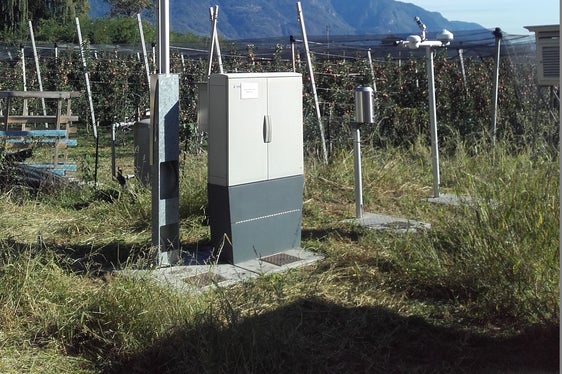 La temperatura più alta del mese è stata registrata pochi giorni fa a Merano con 19 gradi. Nella foto di archivio un'immagine della stazione meteo di Merano. (Foto: ASP/Ufficio Meteorologia e prevenzione valanghe)