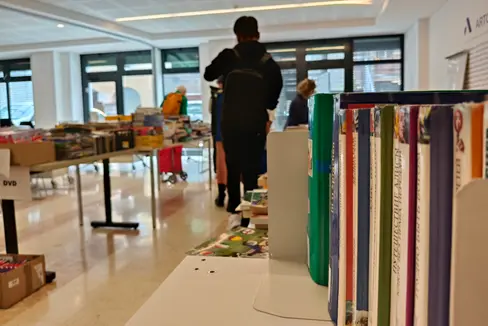 Grande interesse e partecipazione al Trevi per l'evento che ha promosso il ricircolo di testi, scritti e saggi per l’apprendimento linguistico. (Foto: USP)