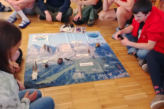 22 Schülerinnen und Schüler nahmen am Gletschercamp im Hochgebirge des Nationalparks Stilfserjoch teil. Exkursionen, Vorträge und Workshops von Expertinnen und Experten waren Teil des Programms. (Foto: Bildungsdirektion/Christian Aspmair)