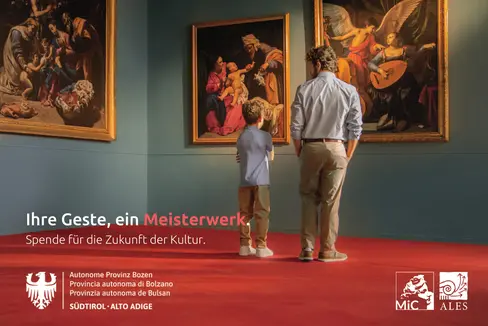 Am 19. September wird der Art Bonus, ein staatlicher Steuerbonus zur Förderung der Kultur und der Kulturgüter, und dessen Auswirkungen auf die lokale Kulturlandschaft vorgestellt. (Grafik: LPA)