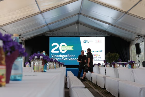 La Val Venosta festeggia i 20 anni della sua ferrovia. (Foto: Sta/Ivan Brentegani)