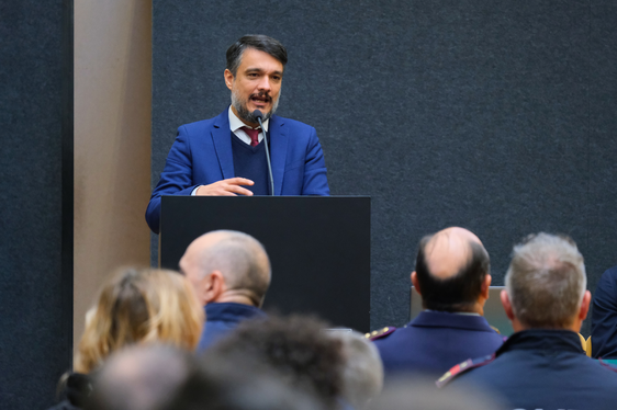 Roberto Caramia, capo divisione CSIRT Italia, ha chiarito come vengono affrontate le minacce alla sicurezza informatica a livello nazionale (Foto: USP/Lukas Forer)