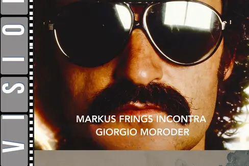 Giorgio Moroder und sein Wirken stehen im Foks eines Films, der am 28. Oktober im Kulturzentrum Trevi im Rahmen der Audiovisioni-Reihe gezeigt wird. (Grafik: Audiovisuelles Zentrum)
