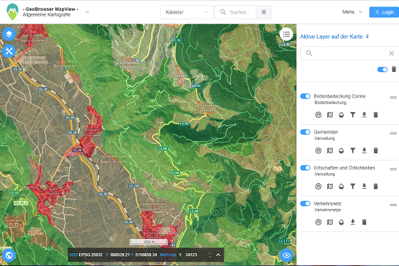 Che si tratti di piani regolatori, piani delle zone a rischio, rapporti sul traffico o dati ambientali, tutti i dati geografici possono essere consultati nel nuovo portale MapView. (Foto:Ufficio Pianificazione territoriale e cartografia)