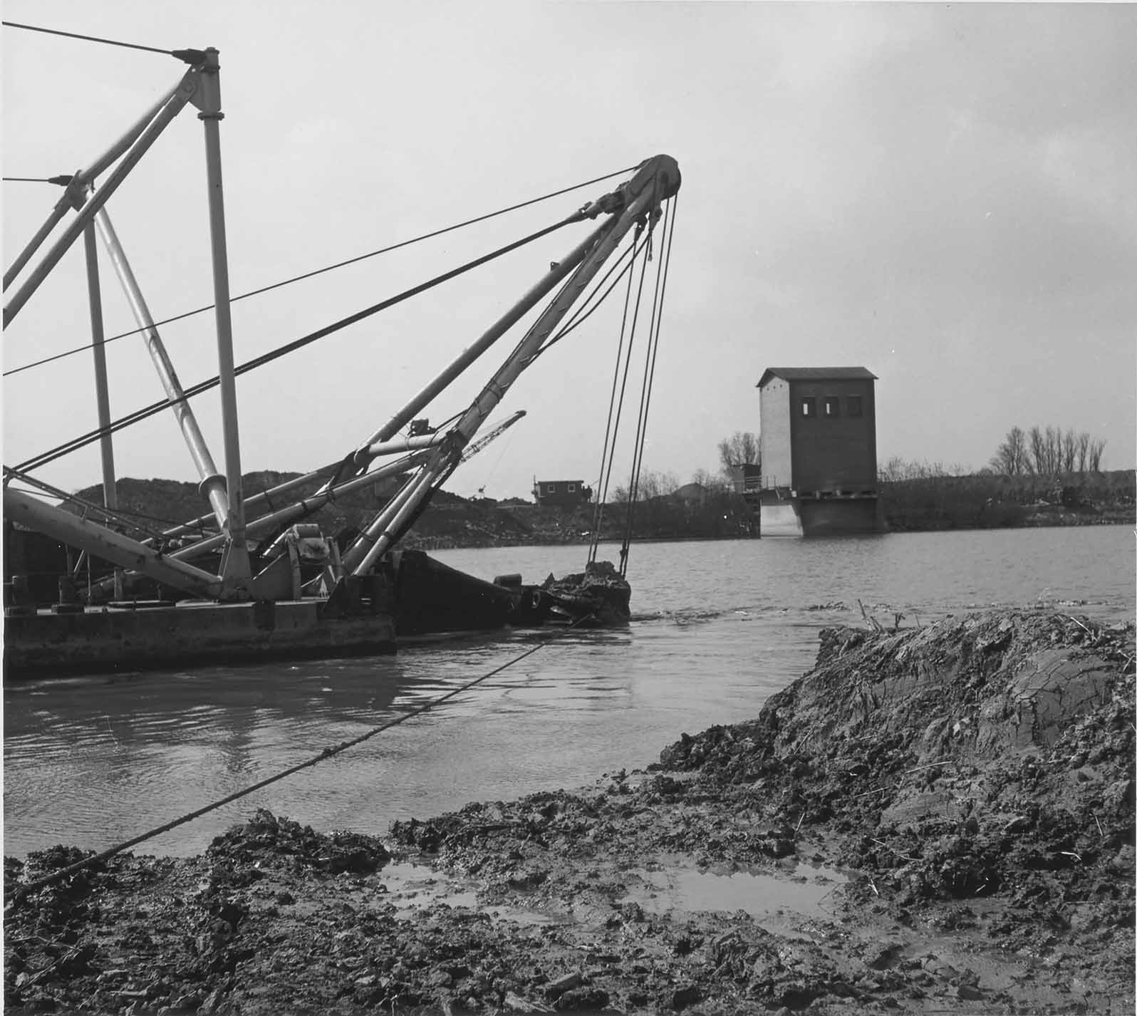 De bouw in volle gang.