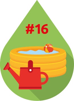 Tip 16 Kinderzwembadje, water voor planten