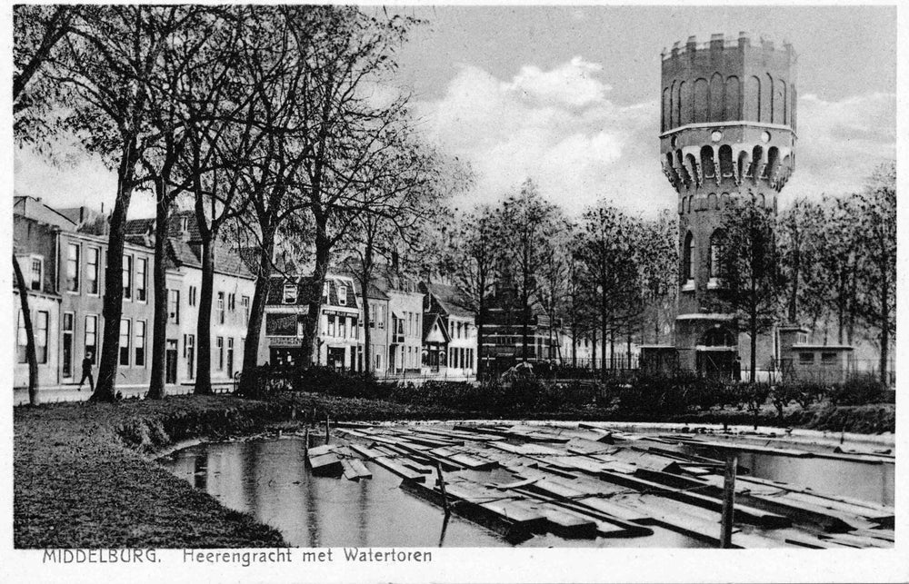 De watertoren in het begin van de twintigste eeuw.