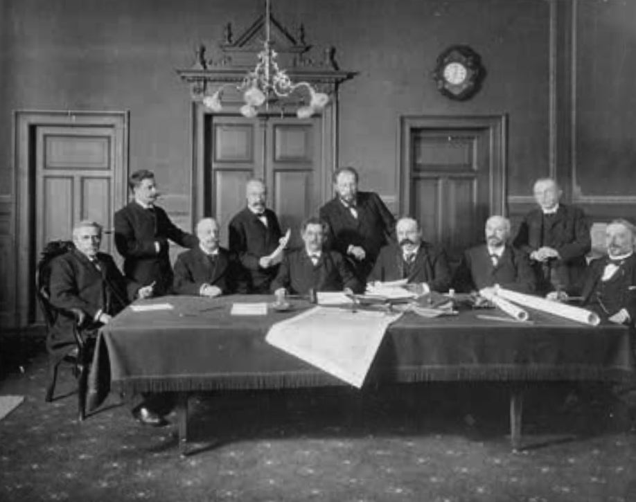Gemeentelijke commissie Rotterdam, rond 1900.