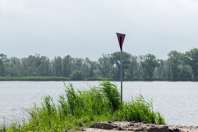 Natuurfoto van de rivier de Maas