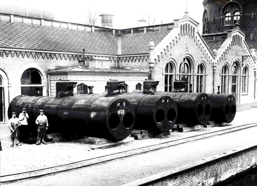 Het oude pompstation aan de Honingerdijk.