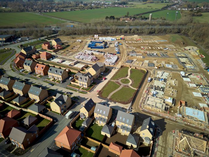 Ariel photo of a housing estate in Abingdon