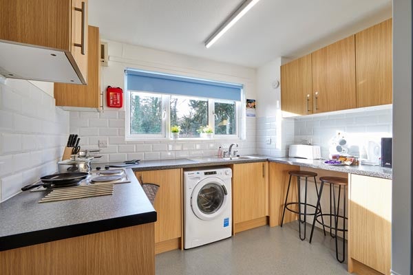 Example of kitchen in shared flat (some items included for marketing purposes only)