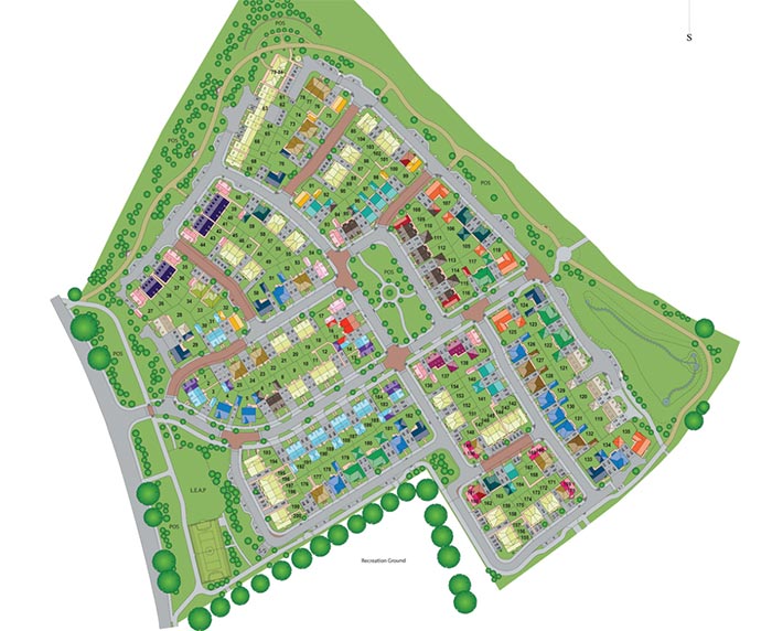 Site plan for Kings Gate development