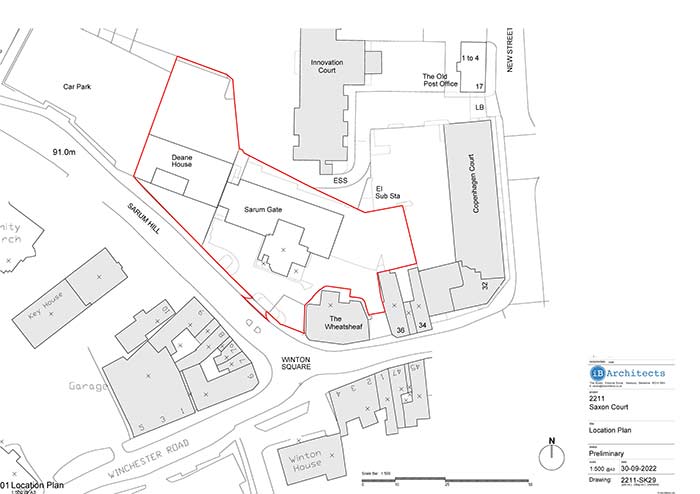 Image of Saxon Court location plan