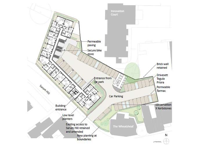 Image of Saxon Court site plan