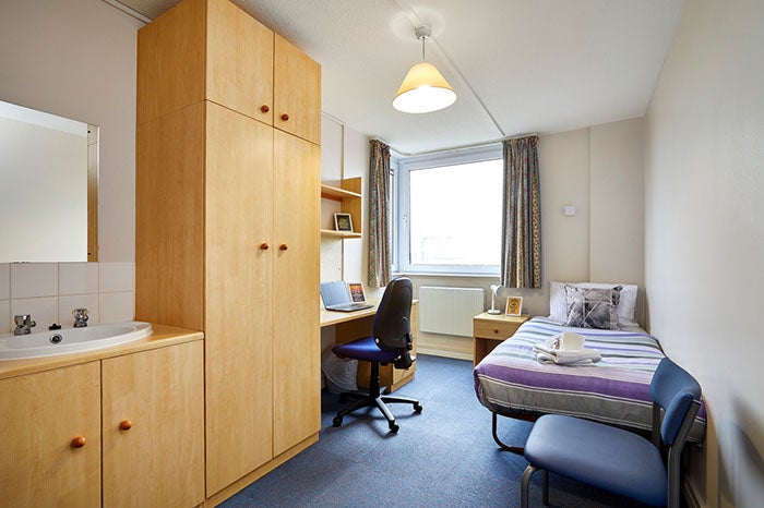 Example of a single room in shared flat at the Leicester Keyworker accommodation